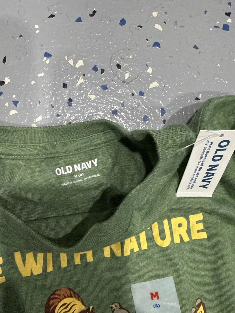 NWT Old navy boys size 8 Sasquatch tee